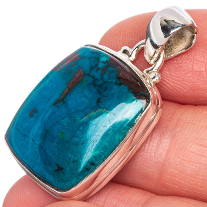 Shattuckite Pendant 1 1/4" (925 Sterling Silver) P40753