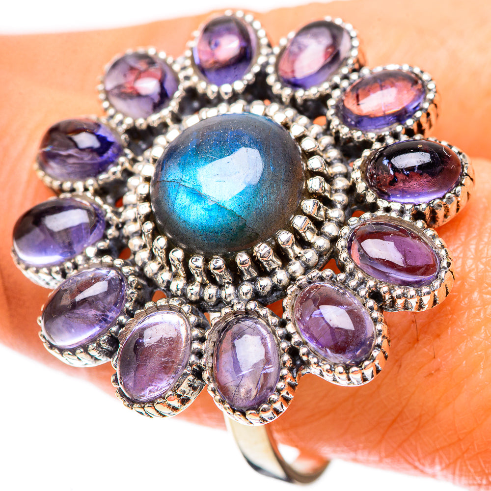 Large Labradorite, Tanzanite Ring Size 10 (925 Sterling Silver) RING137961