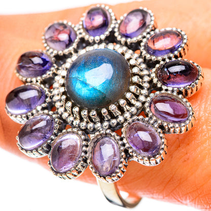 Large Labradorite, Tanzanite Ring Size 10 (925 Sterling Silver) RING137961