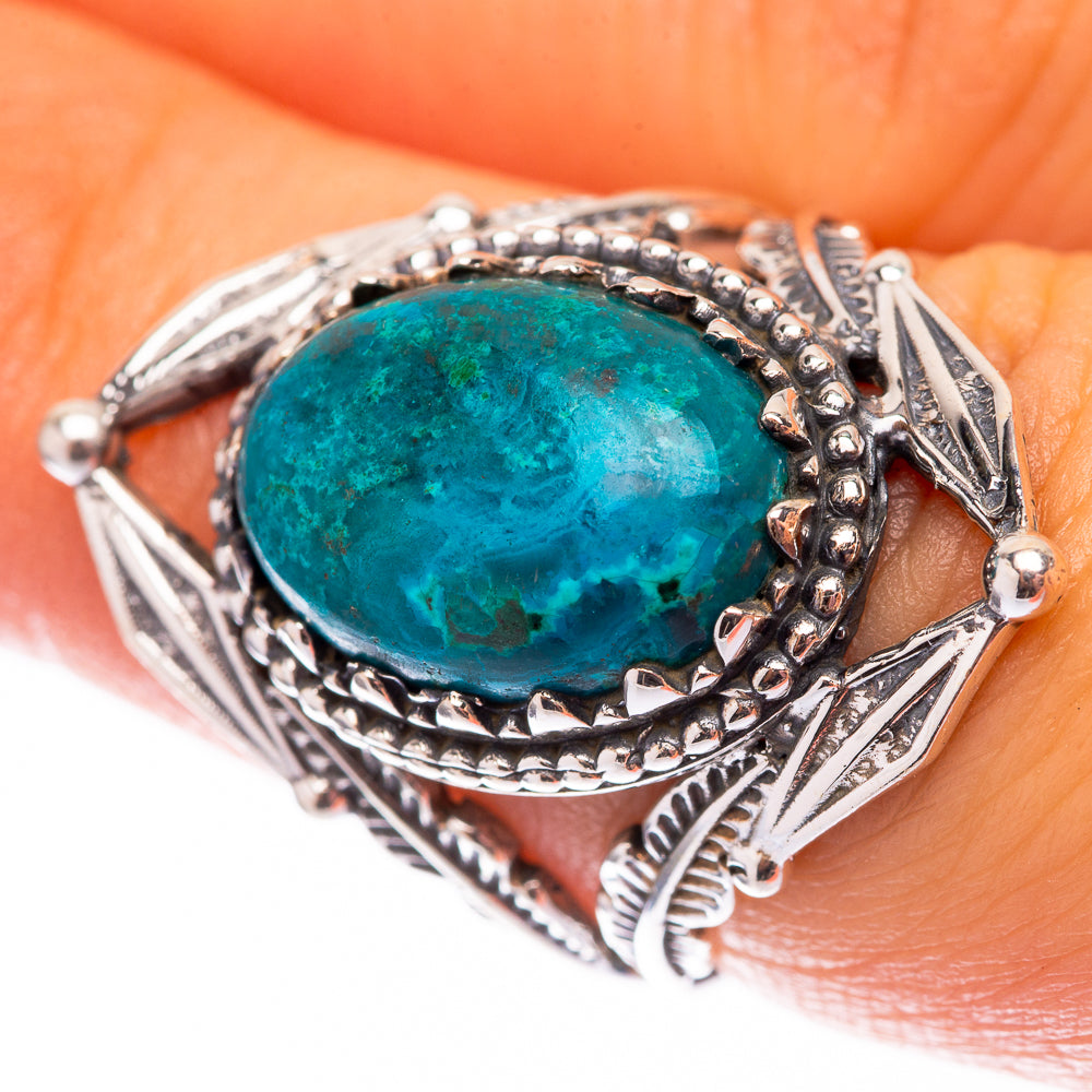 Chrysocolla 925 Sterling Silver Ring Size 6.5 (925 Sterling Silver) RING140314