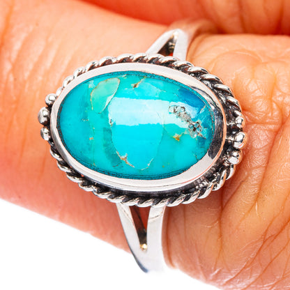 Rare Arizona Turquoise Ring Size 5.75 (925 Sterling Silver) R4528