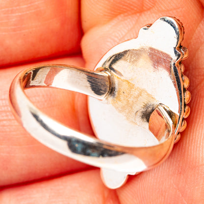 Aurora Opal Ring Size 8.75 (.925 Sterling Silver)