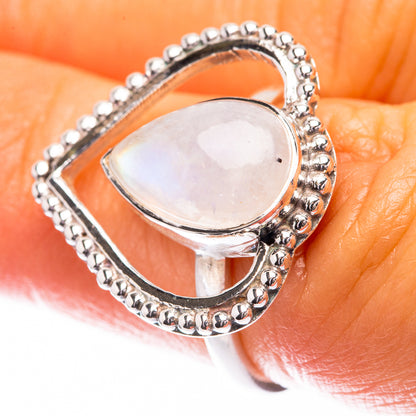 Premium Rainbow Moonstone Ring Size 6.5 (925 Sterling Silver) R141753