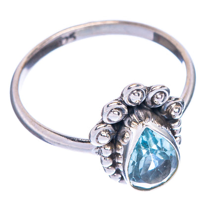 Blue Topaz Dainty Ring Size 5 (925 Sterling Silver) R1152