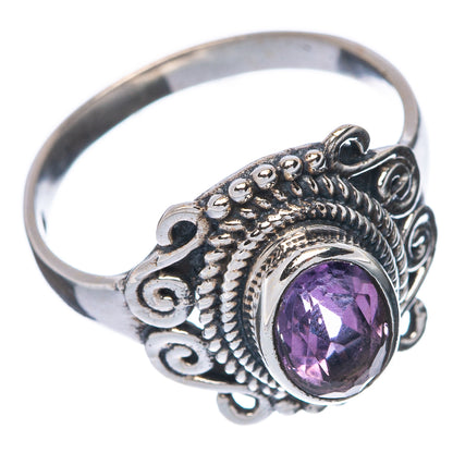 Faceted Amethyst Dainty Ring Size 8 (925 Sterling Silver) R145903