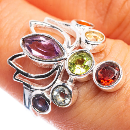 Chakra Lotus Dainty Ring Size 6 (925 Sterling Silver) R142587