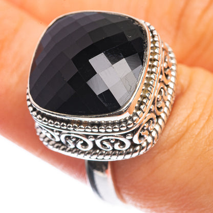Black Onyx 925 Sterling Silver Ring Size 7.5