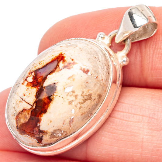 Rare Mexican Fire Opal Pendant 1 3/8" (925 Sterling Silver) P44168
