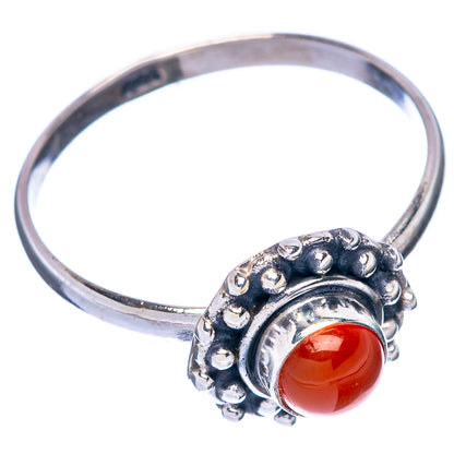 Carnelian Dainty Ring Size 8 (925 Sterling Silver) R145069