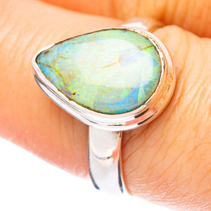 Rare Sterling Opal Ring Size 8 (925 Sterling Silver) R4376