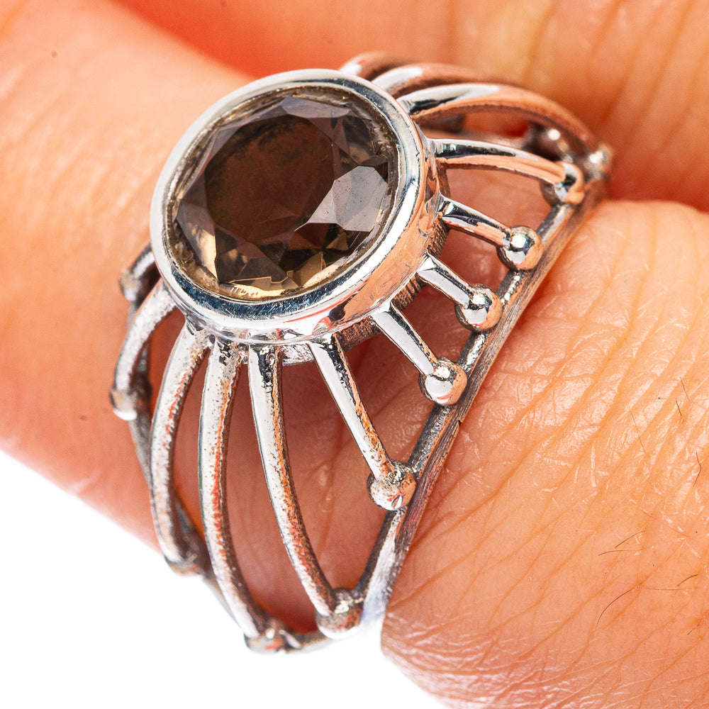Value Smoky Quartz Ring Size 6.75 (925 Sterling Silver) R3324