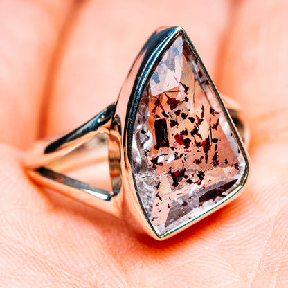 Premium Faceted Lepidocrocite Ring Size 7.5 (.925 Sterling Silver)