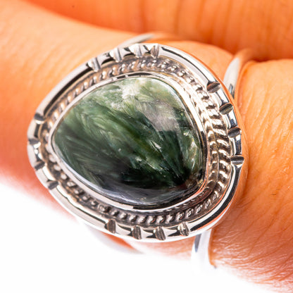 Premium Seraphinite Ring Size 6.75 (925 Sterling Silver) R141860