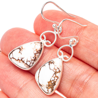 Wild Horse Jasper Earrings 1 1/2" (925 Sterling Silver) E1273