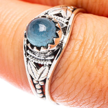 Aquamarine Dainty Ring Size 7.75 (925 Sterling Silver) R5915