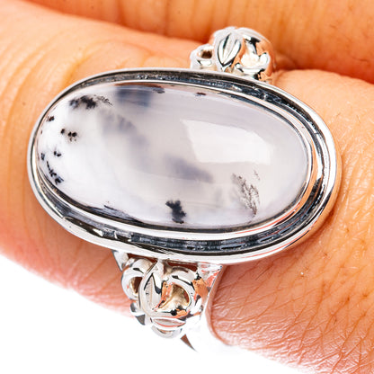 Premium Dendritic Opal 925 Sterling Silver Ring Size 8 Ana Co R3481