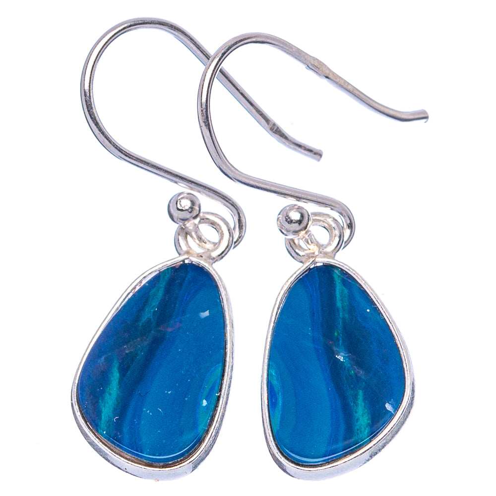 Doublet Opal 925 Sterling Silver Earrings 1 1/8" (925 Sterling Silver) E1977