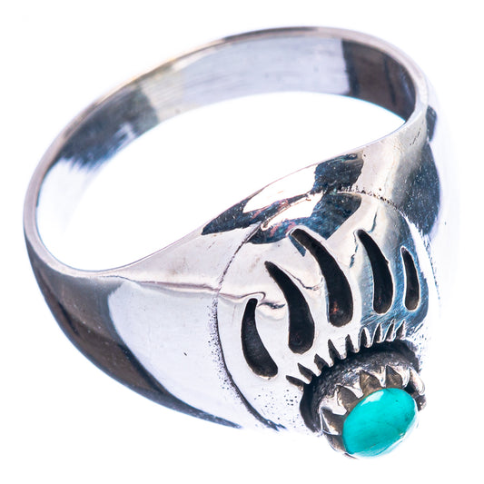 Rare Arizona Turquoise Ring Size 8.5 (925 Sterling Silver) R4513