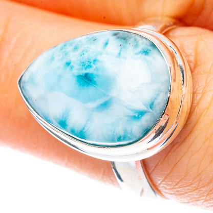 Larimar Ring Size 7.5 (925 Sterling Silver) R2287