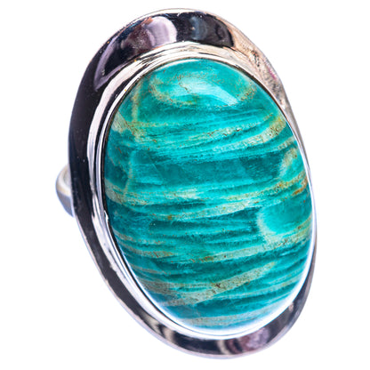 Large Amazonite Ring Size 10.25 (925 Sterling Silver) R142361