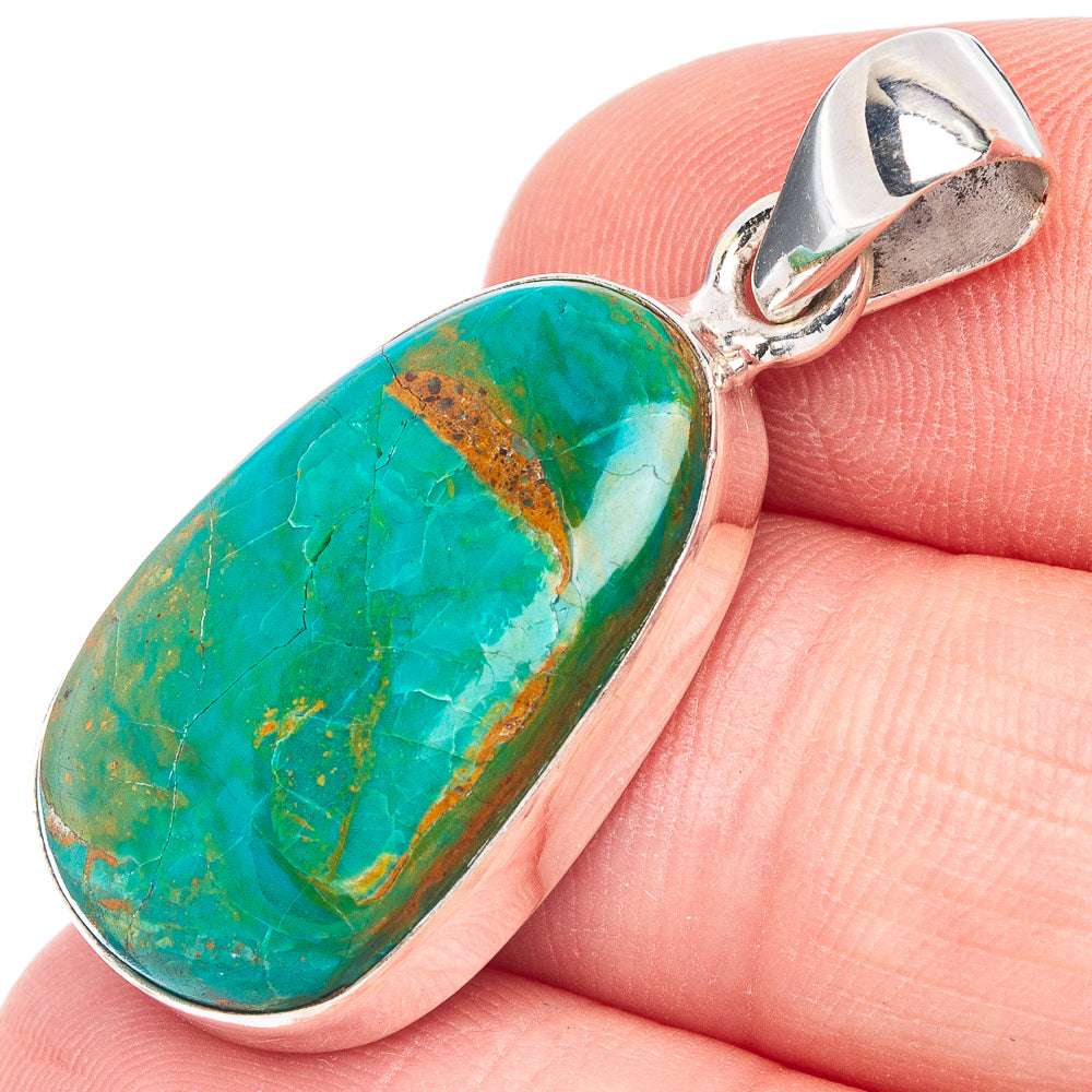 Apatite Pendant 1 3/8" (925 Sterling Silver) P44629