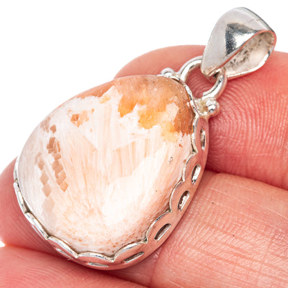 Scolecite Pendant 1 3/8" (925 Sterling Silver) P40780