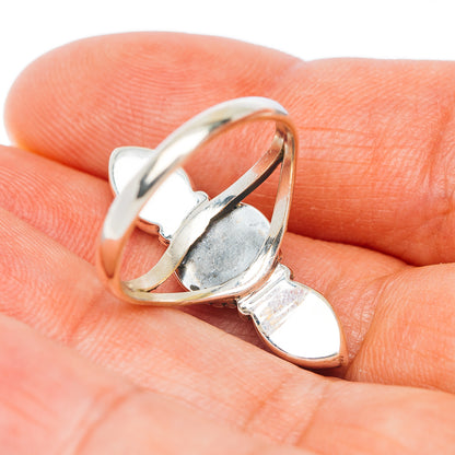 Spiderweb Turquoise Ring Size 8.25 (.925 Sterling Silver)