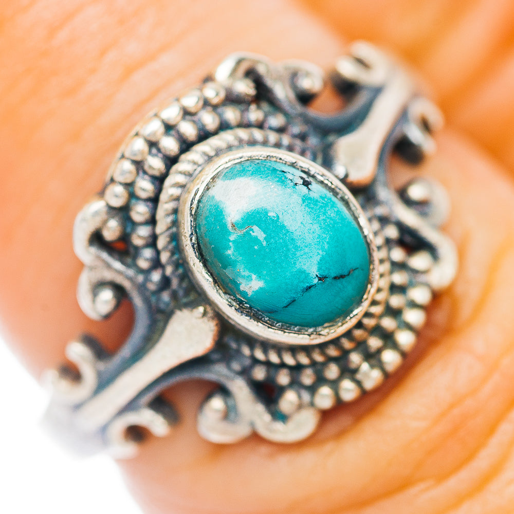 Mojave Turquoise Ring Size 6.75 (.925 Sterling Silver)