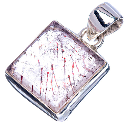 Rare Cacoxenite Pendant 1" (925 Sterling Silver) P41626