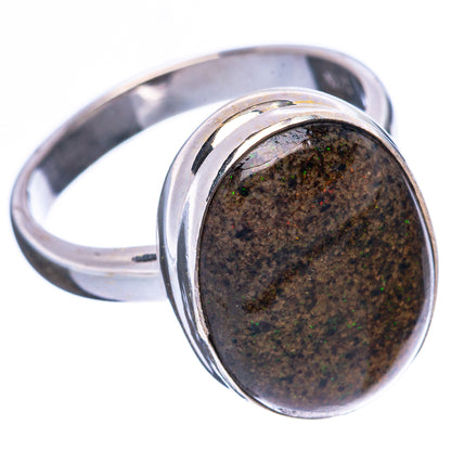 Rare Matrix Opal Ring Size 7.75 (925 Sterling Silver) R4169