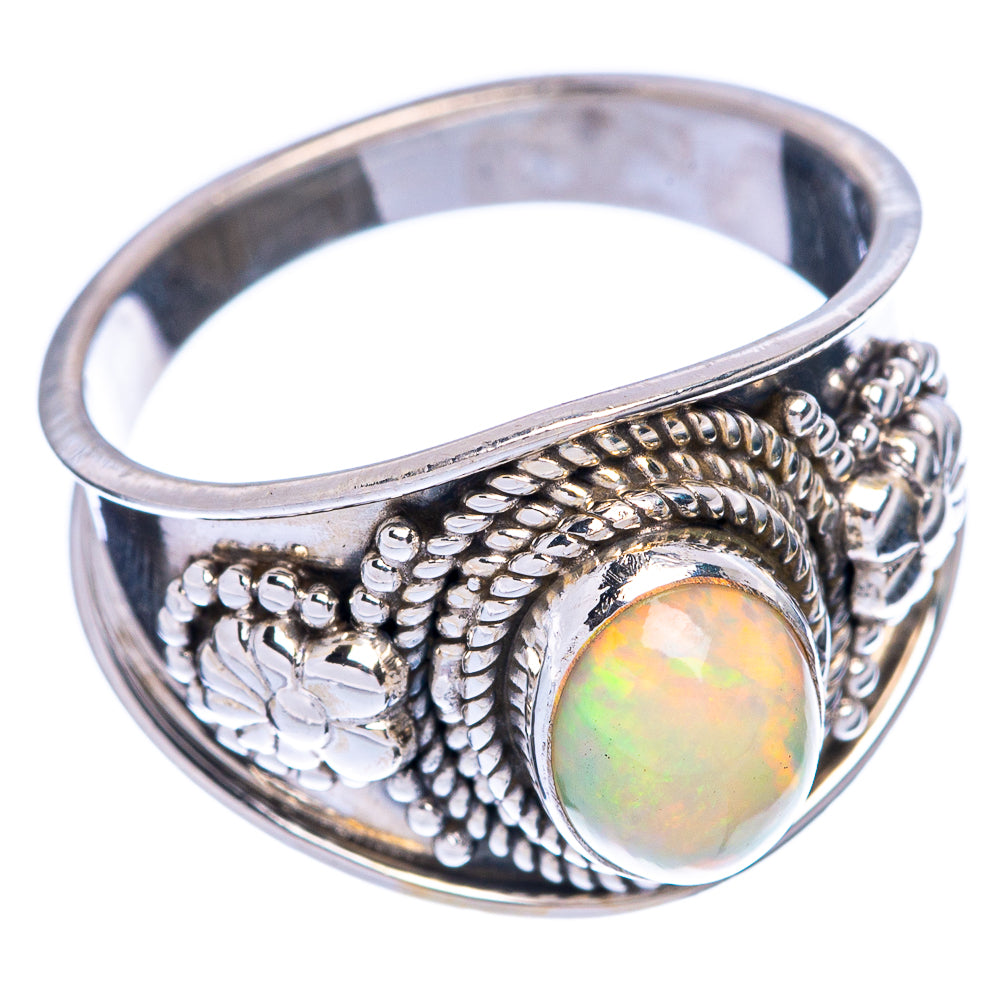 Rare Natural Ethiopian Opal Ring Size 6.75 (925 Sterling Silver) R145584