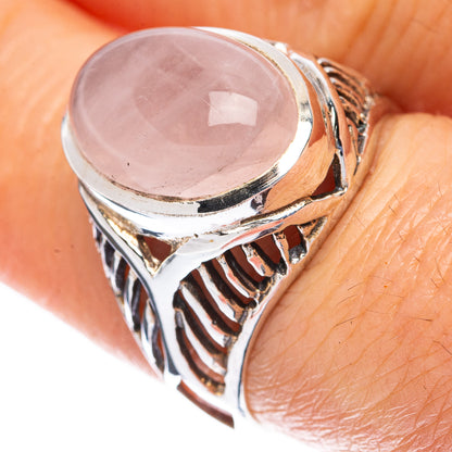 Rose Quartz Ring Size 7 (925 Sterling Silver) R3022