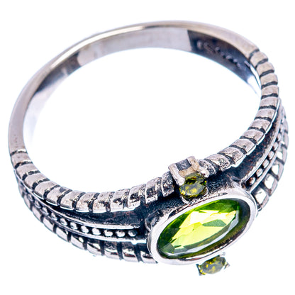 Peridot Dainty Ring Size 6.5 (.925 Sterling Silver)