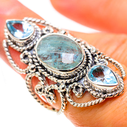 Signature Aquamarine, Blue Topaz Ring Size 6 (925 Sterling Silver) RING138300