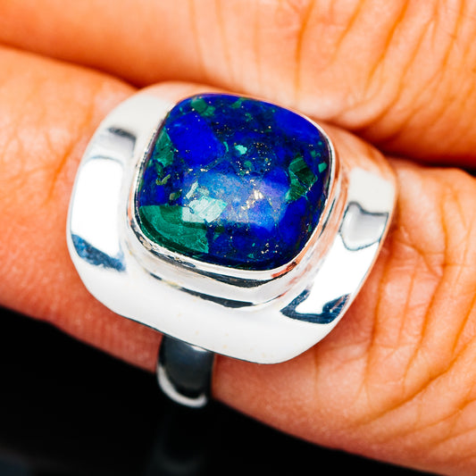 Premium Azurite Malachite Ring (.925 Sterling Silver)