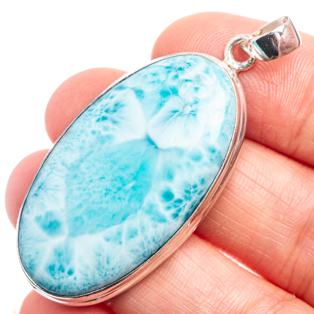 Larimar Pendant 2" (925 Sterling Silver) P39031