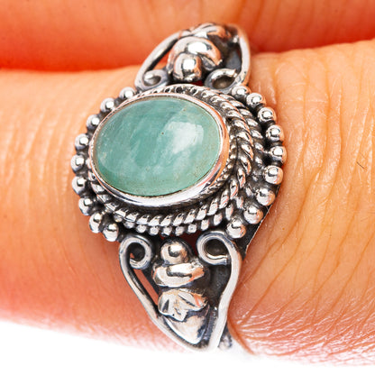 Aquamarine Dainty Ring Size 7 (925 Sterling Silver) R5104