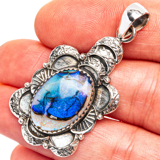 Premium Sterling Opal Pendant 1 7/8" (.925 Sterling Silver) Default Title