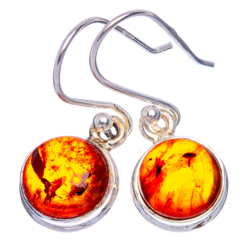 Baltic Amber Dainty Earrings 1 1/8" (925 Sterling Silver) E433475