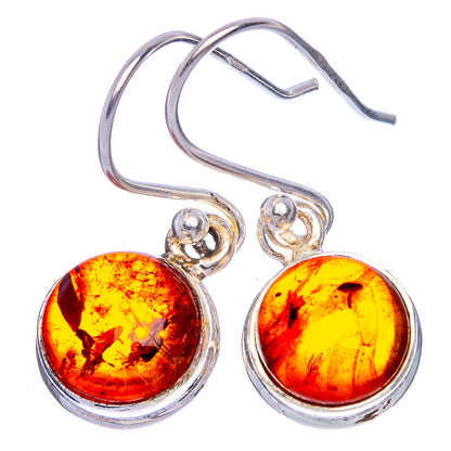 Baltic Amber Dainty Earrings 1 1/8" (925 Sterling Silver) E433475