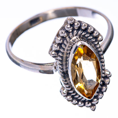 Faceted Citrine Dainty Ring Size 6 (925 Sterling Silver) R145213