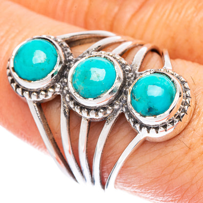Rare Arizona Turquoise Ring Size 8 (925 Sterling Silver) R2962