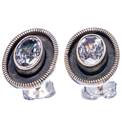 White Quartz Dainty Earrings 1/2" (925 Sterling Silver) E2010