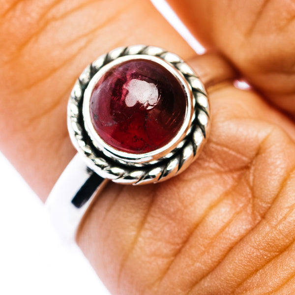 Premium Pink Tourmaline Ring Size 6.75 (.925 Sterling Silver)