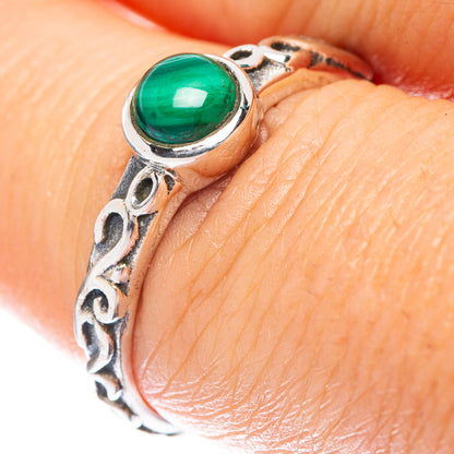 Malachite Ring Size 7.75 (925 Sterling Silver) R5527