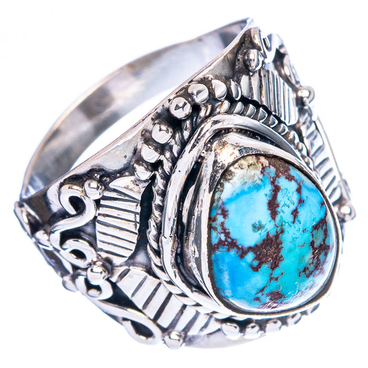 Rare Golden Hills Turquoise Ring Size 5.75 (925 Sterling Silver) R4607