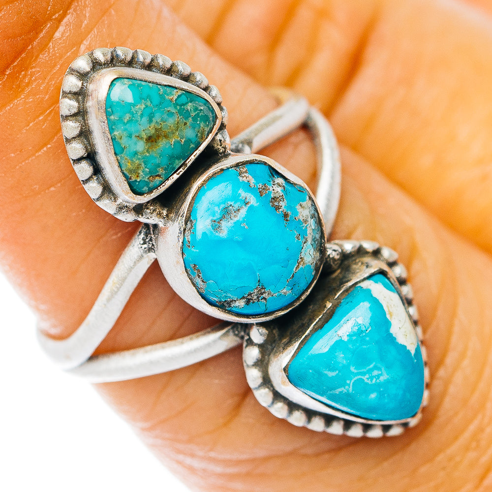 Kingman Turquoise Ring Size 6.25 (.925 Sterling Silver)