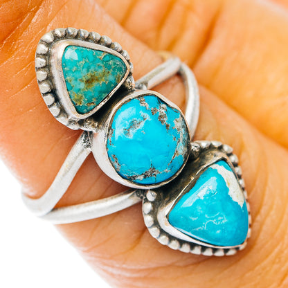 Kingman Turquoise Ring Size 6.25 (.925 Sterling Silver)