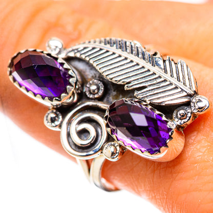 Faceted Amethyst 925 Sterling Silver Ring Size 9 (925 Sterling Silver) RING139611