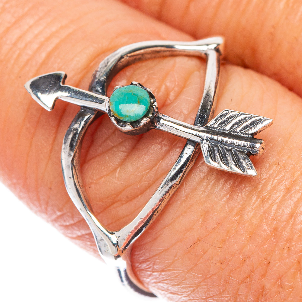 Rare Arizona Turquoise Arrow Ring Size 8.5 (925 Sterling Silver) R1561